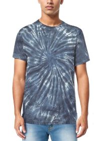 Tie & Dye Premium Cotton T-shirts (Color: Black, size: M)