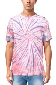 Tie & Dye Premium Cotton T-shirts (Color: Red, size: 2XL)