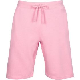 Fleece Sweat Shorts (Color: Pink, size: S)